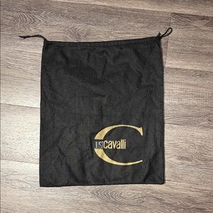 Just Cavalli Black and Gold Dust Bag